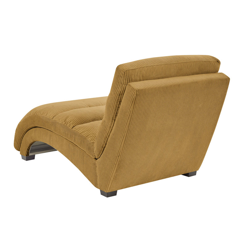 Danbury Upholstered Chaise Lounge, Ginger Corduroy