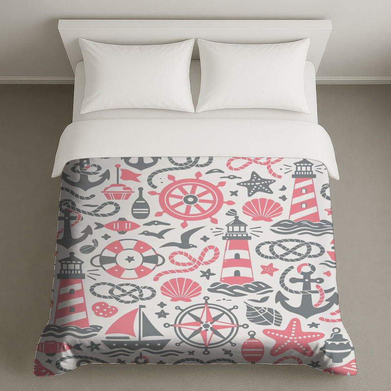 Housses de couette à thème nautique, Twin