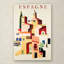 «Travel Espagne» par Vintage Apple Collection, reproduction d'art graphique sur toile-21935220