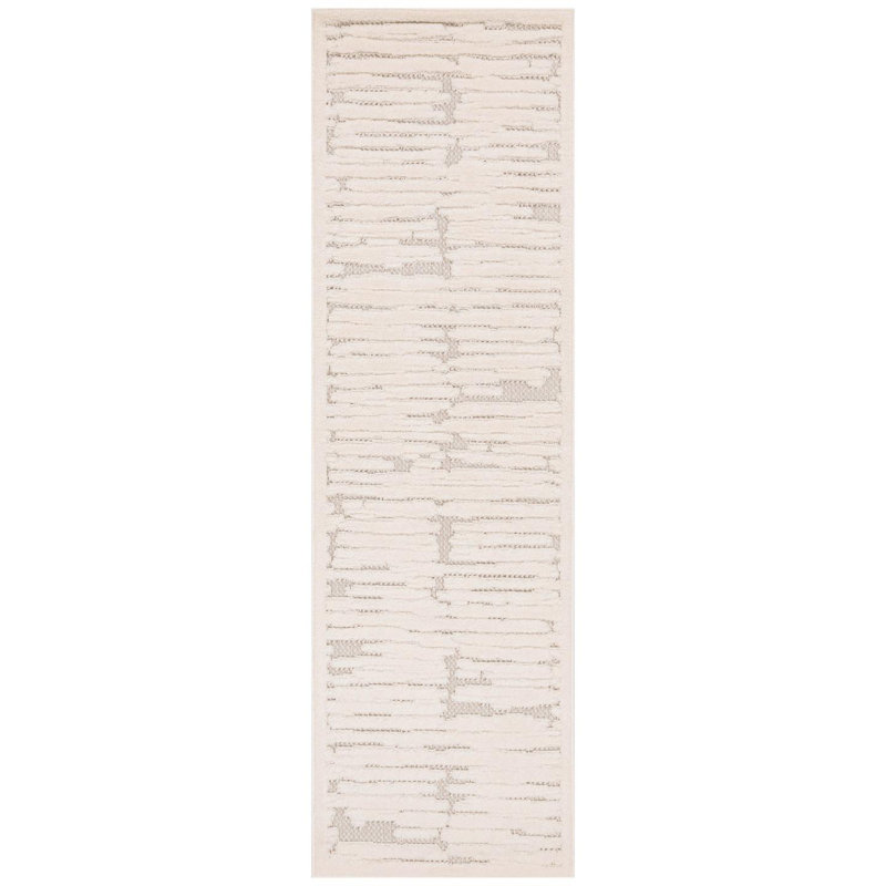 Modern Abstract High Low Area Rug, Runner 2'2" x 8'4"