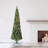Home Heritage Pine 5 Foot Artificial Half Christmas Tree Prelit with 100 Lights