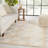 Natural Geometric Light Beige/ White Area Rug-63363847