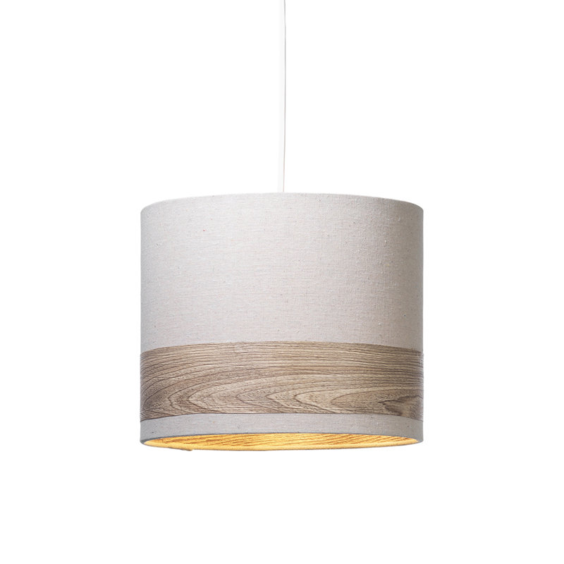 Linen Drum Pendant Shade ( Uno ), Small