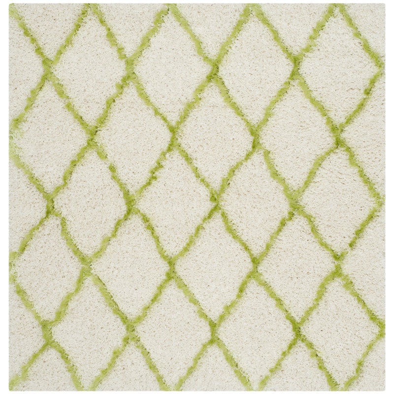 Sg-Msg-Moroccan Shag Performance Geometric Rug, Square 5'