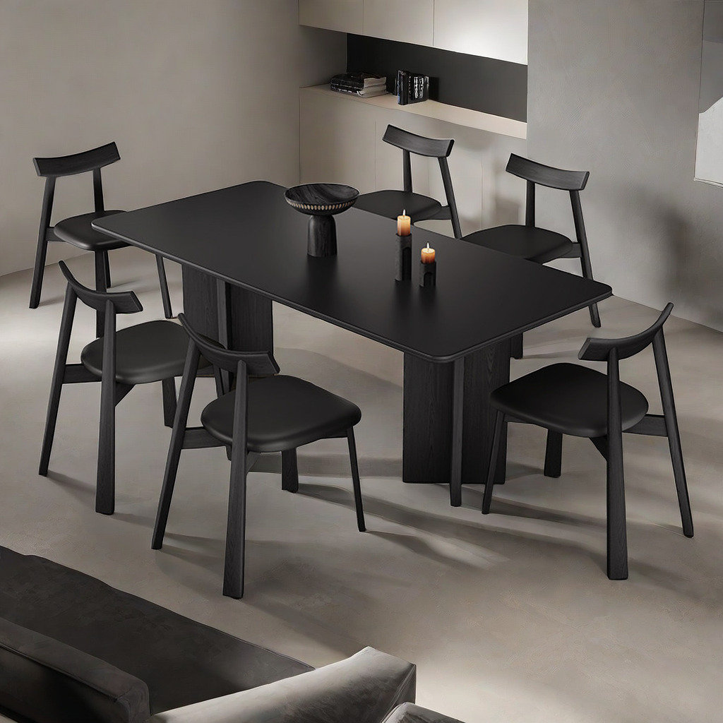 Greyleigh Vintage Family Dining Table And Chairs Rectangular Dining Set ...