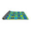 Tapis vert/bleu léger tissé électrique-1291231058