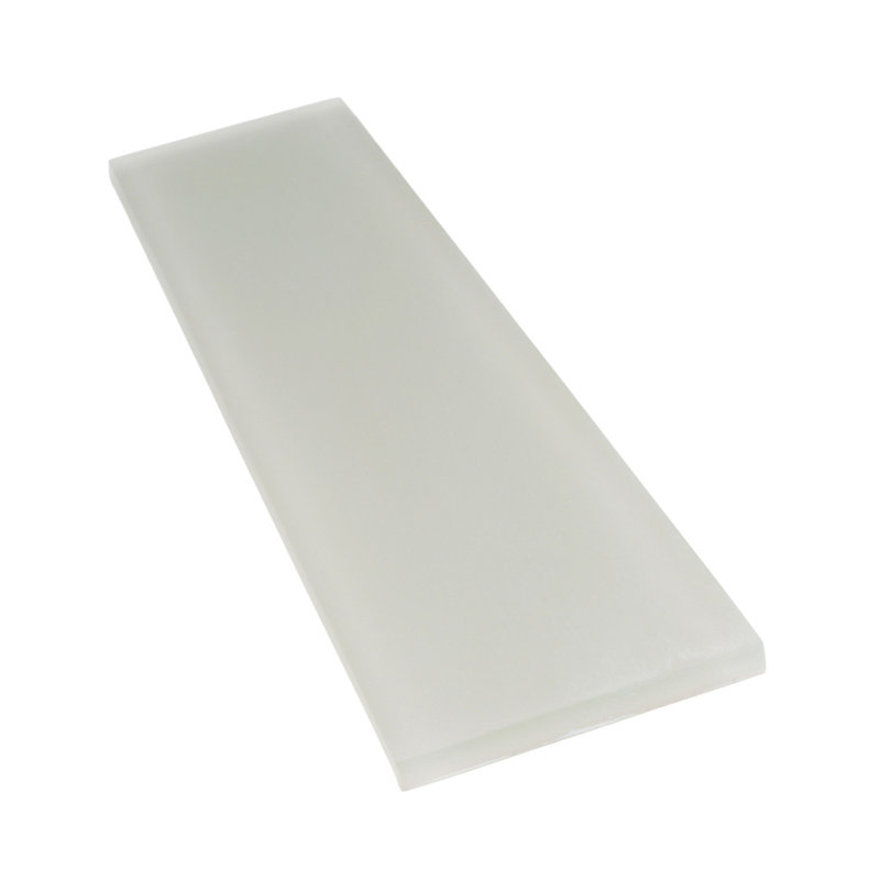 3"X 12" Matte Finished Glass Subway Tile, Warm Greige