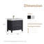 Ensemble de meuble-lavabo simple 36 po -1043333636