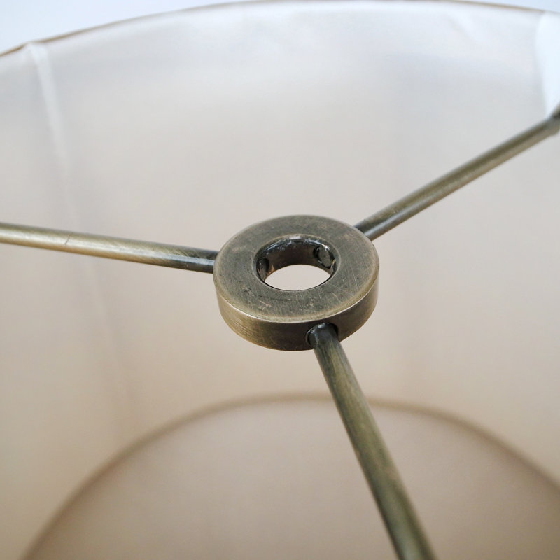 Abat-jour cloche en soie / shantung (araignée), Or