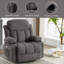  Fauteuil inclinable à massage unique en velours chauffant et pivotant sur 360 degrés avec rotation à 360 degrés-1789957287