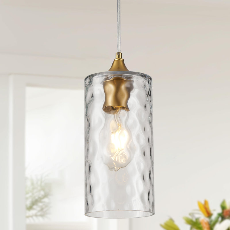 1 - Light Gold Single Pendant