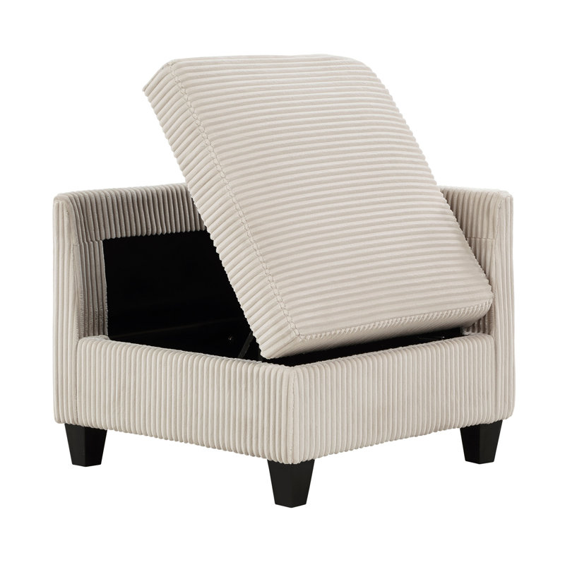 Canapé modulaire 5 pièces avec sièges de rangement 5 pièces, Beige
