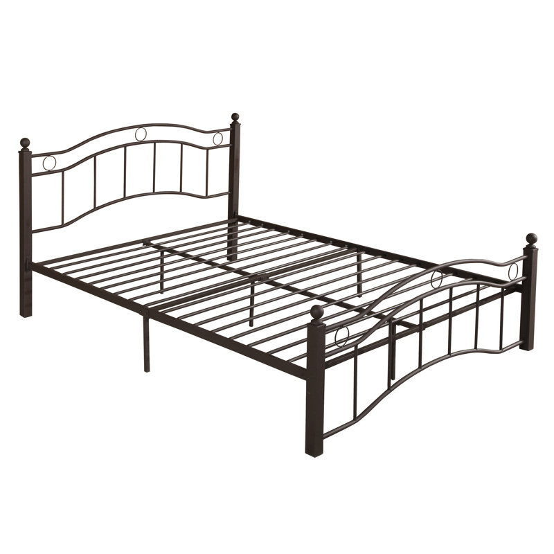 Platform Bed, White, King