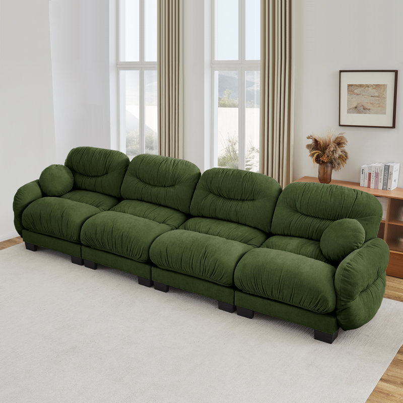 Canapés modulaires à compression, chenille 4 places pour maison familiale moderne