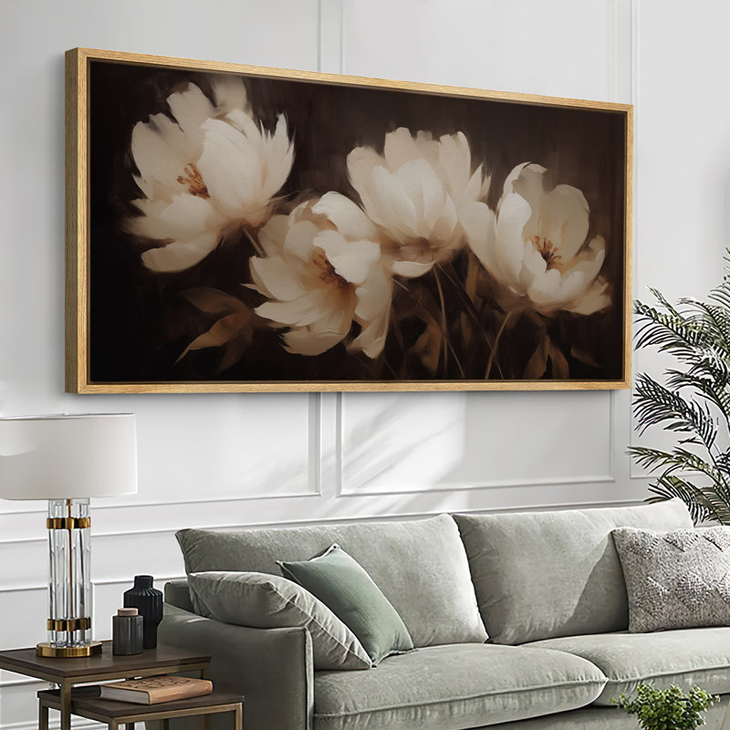 Œuvre d'art rustique brun rustique, photos murales de chambre à coucher neutre, impression numérique sur toile giclée sur toile