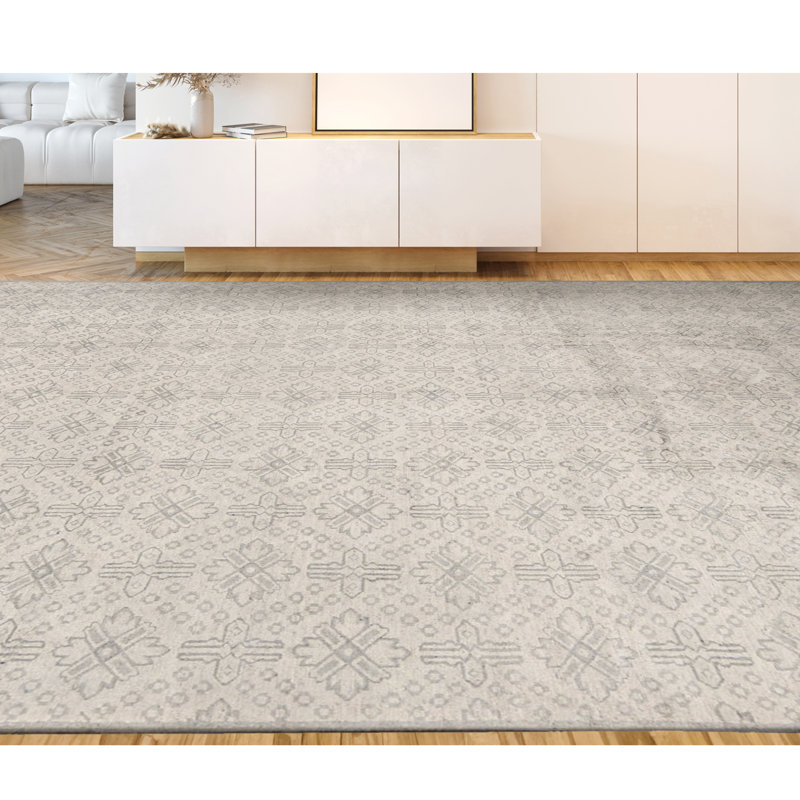 Neo Villa Geometric Area Rug in Beige