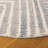 Nedin Hand Tufted Pet Yarn/Wool/Cotton Striped Rug in Blue/Ivory-1636969700