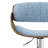 Amery Adjustable Swivel Upholstered Contemporary Bar Stool with Curved Seat and Footrest-1691496149