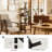 4-Tier Bamboo Shelf Narrow Bathroom Shelf with Slatted Shelves Natural Wood Plant Stand Standing Towel Rack Corner Rack for Bathroom Entryway Bedroom Kitchen Sunroom-588808595