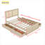 Lit plateforme avec rangement en bois 4 tiroirs-620759082-620759083