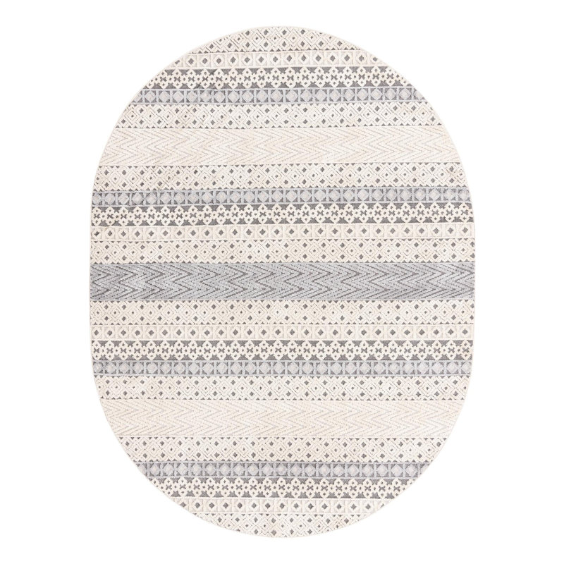 Tayla Striped Indoor Rug, Oval 7'10" x 10'