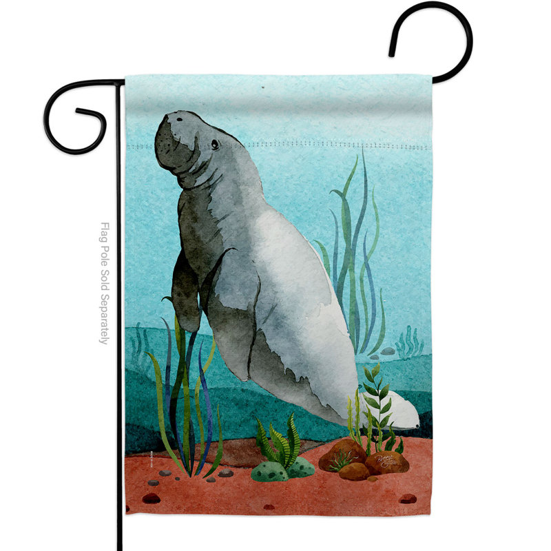 Drapeau de jardin à 2 faces en polyester / mélange de polyester 18,5 x 13 po