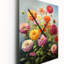 Zinnias Romantic Impression - Horloges murales florales-540318211
