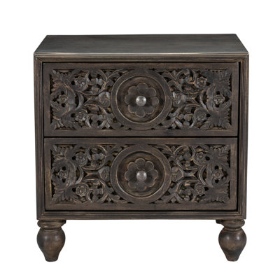 Table de chevet 2 tiroirs Maderia