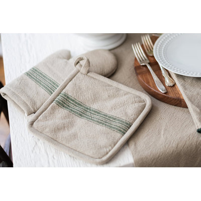 Oven Mitt, Vintage Stripe