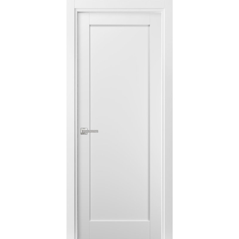 Porte pré-accrochée Pantry Kitchen Lite avec quincaillerie | Quadro 4111 | Garnitures à panneau simple | Portes de salle de bain robustes