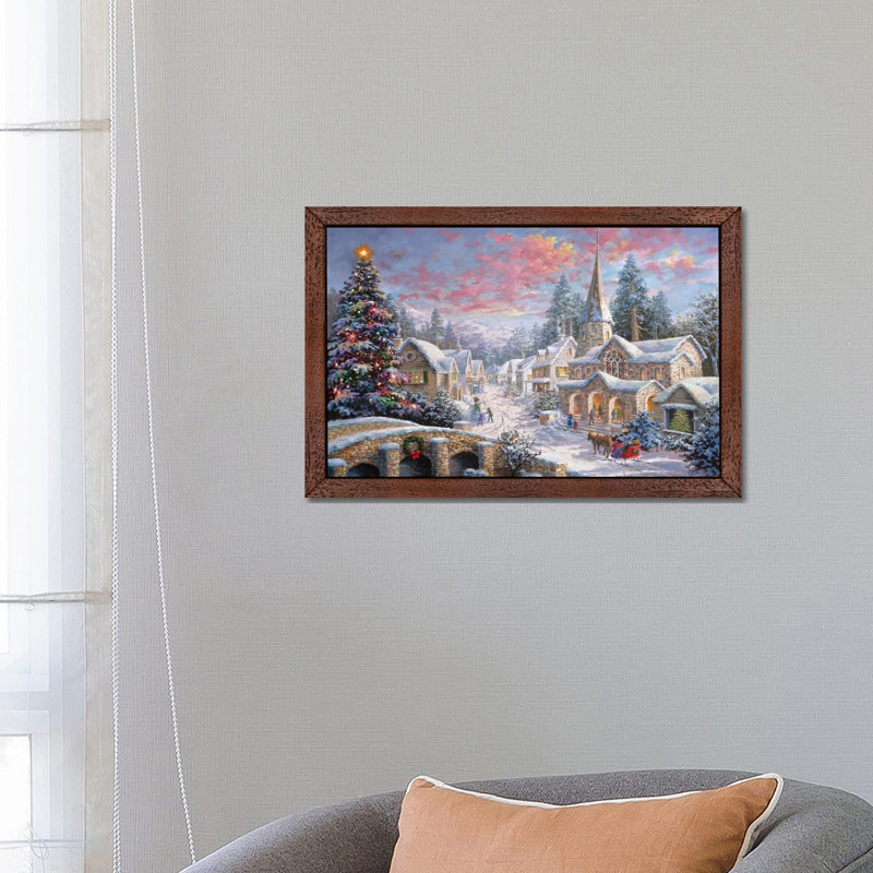 Nicky Boehme - Print on Canvas, Brown Framed Canvas, 20.32 cm H x 30.48 cm W