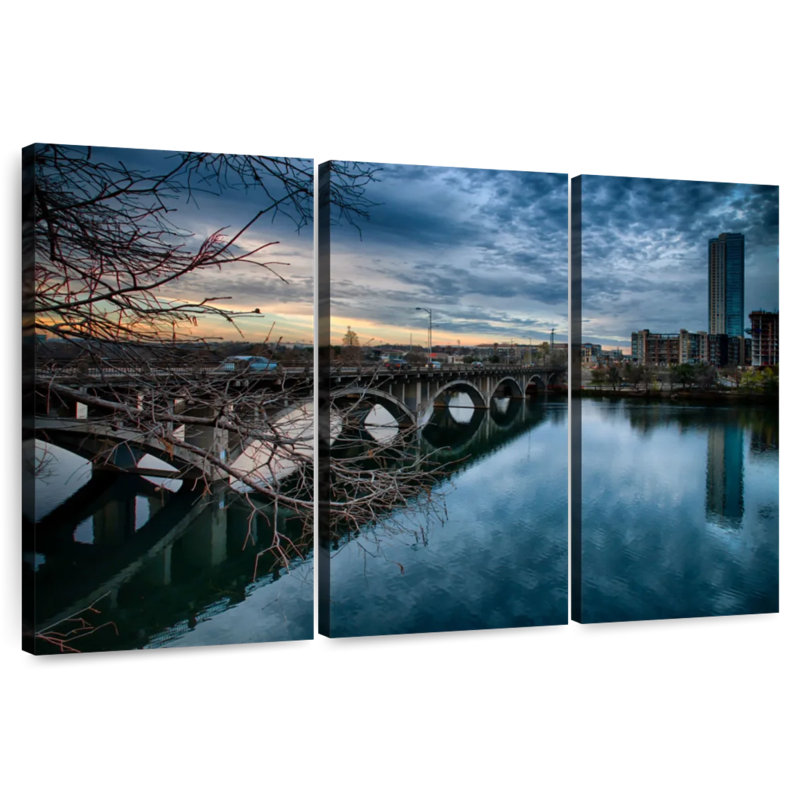 Lilie Lamar Boulevard Bridge, 20" H x 33" W