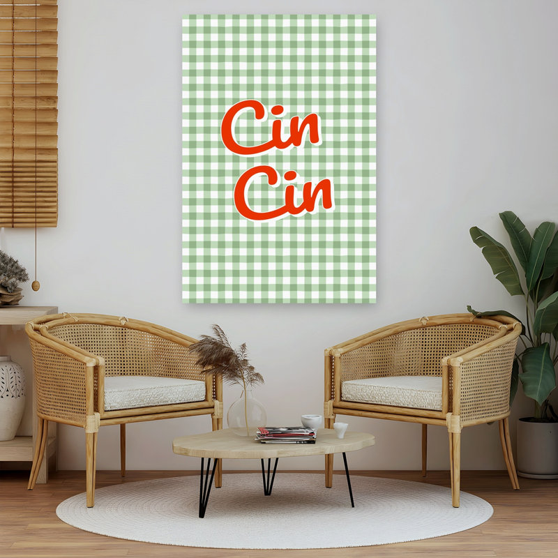 Cin Cin Gingham, 60" H x 40" W