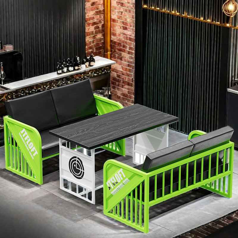 Mobilier modulaire de style industriel, Vert