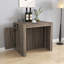 Table de salle à manger extensible moderne multifonctionnelle avec prise de courant, table extensible peu encombrante avec rangement pour les fêtes, les mariages, les réunions et les célébrations