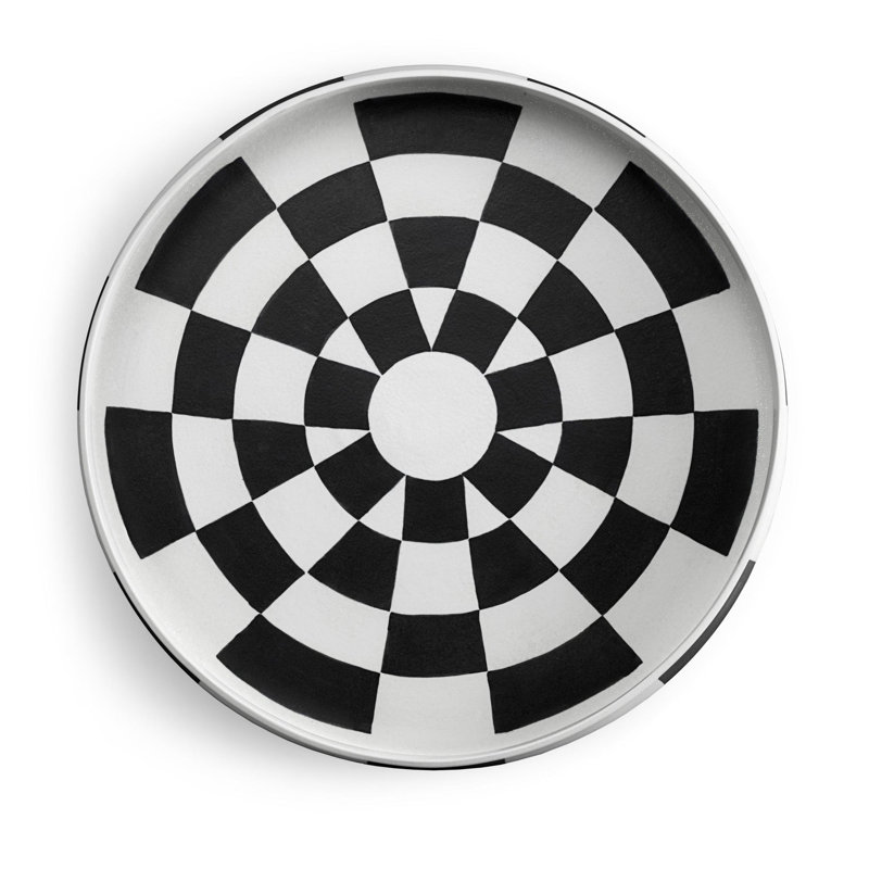 Damier Porcelain China Platter