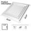 2 pi X 2 pi Carreau de plafond en PVC à coller ou à poser pour la maison, le bureau, paquet de 12, 48 pieds carrés / boîte-68015814