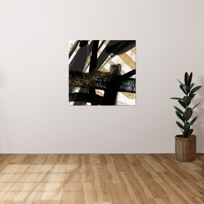 «Black Magic and Gold II» par Susan Jill, reproduction sur toile