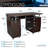 Harris 48'' Floating Computer Desk with Drawers and Storage Cabinet-304469440