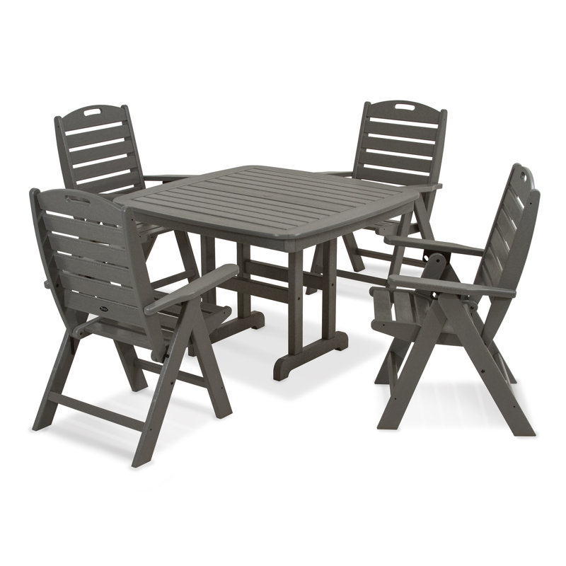 Ensemble repas 5 pièces Yacht Club Highback, Dalle de pierre