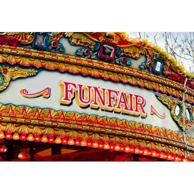 Fun Fair Sign by StockSolutions - Wrapped Canvas Print