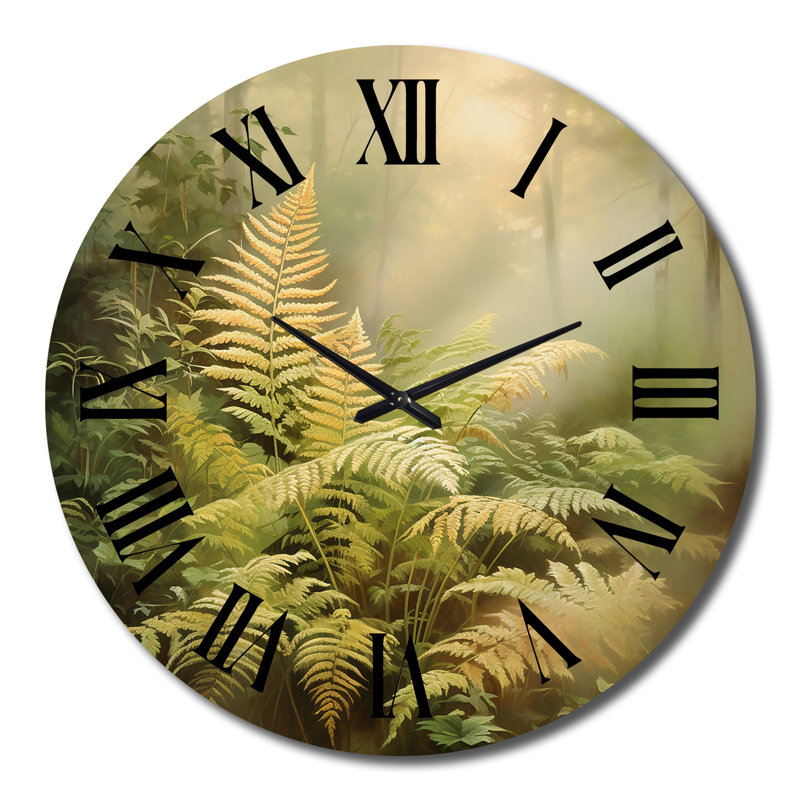 Corneille - Horloge murale florale, Très grand