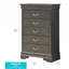 Commode noire élégante en métal transitionnel-1756743921