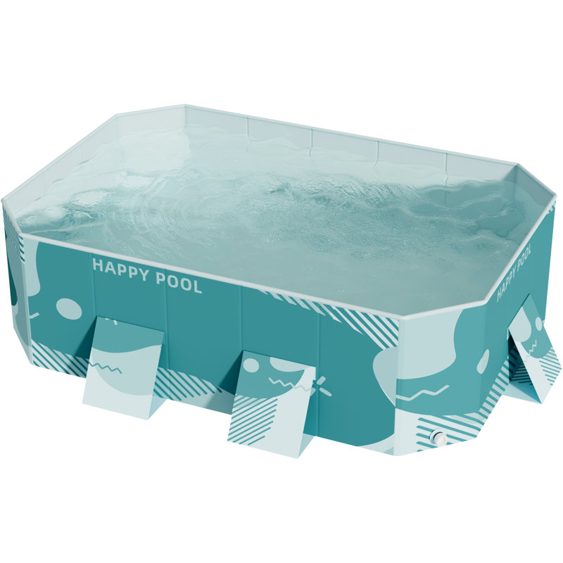 Devoko Polyvinyl Chloride (PVC) Kiddie Pool, 72.83" L x 53.94" W x 17.72" H