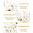 22 Pcs White Porcelain Tea Set For 6, Luxury British Style Tea/Coffee Cup Set With Golden Trim, Beautiful Tea Set For Women, Tea Party Set, Gift Package (With A Stand)
