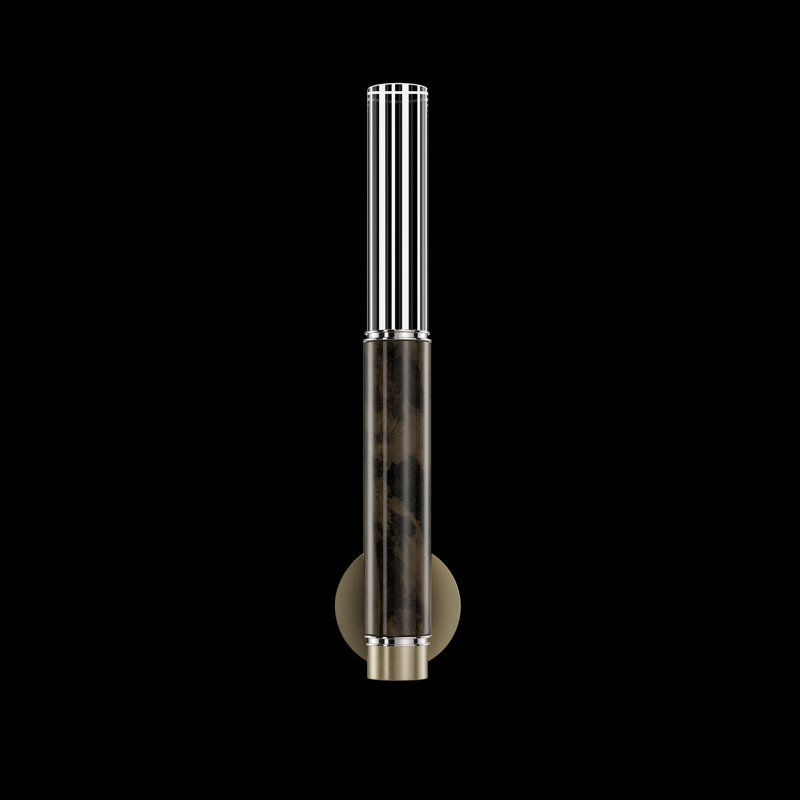 LED Wallchiere, Ombre Bronze/Nickel/Charcoal