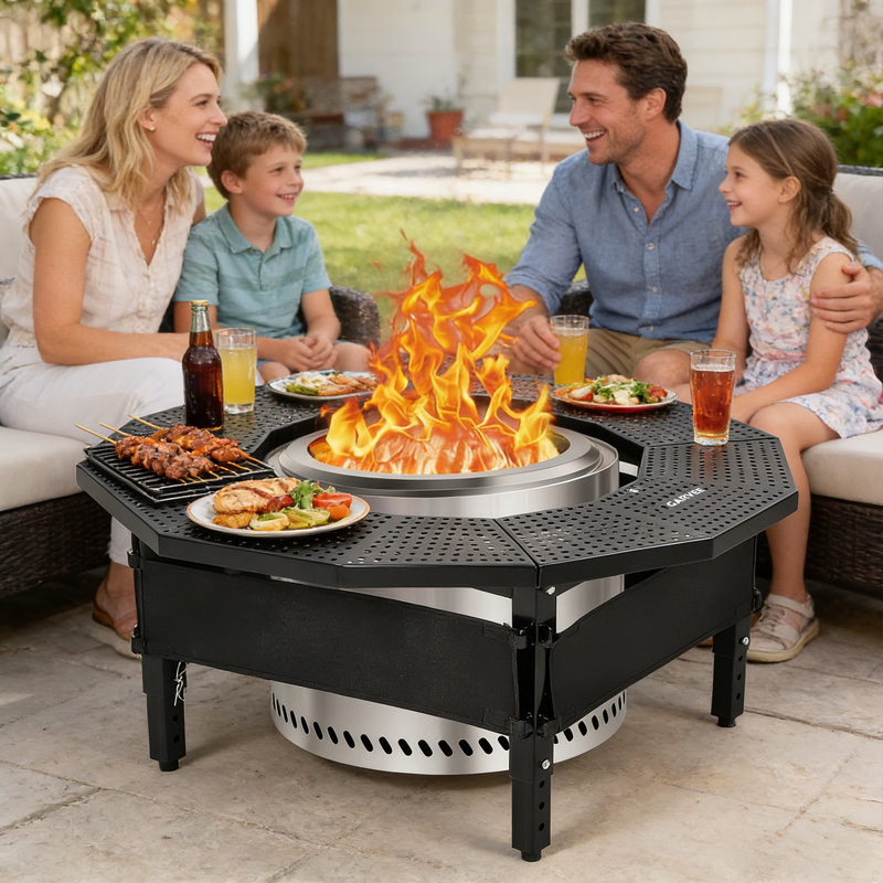 Rectangle Smokeless Outdoor Fireplace