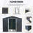 8Ft X 10Ft Outdoor Metal Storage Shed With Meatl Foundation-123375642-123375643