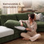 Canapé modulaire moderne en U avec repose-pieds avec rangement-131078412