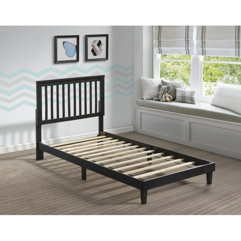 Slat Bed, Dark Cappuccino, Twin XL